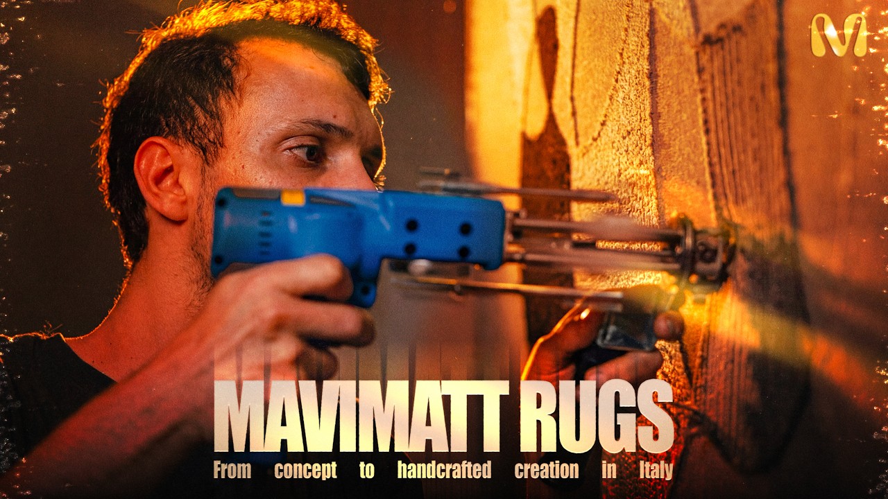 Tappeto Mavimatt — making of della tuftatura a mano