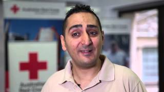Red Cross volunteers assist during siege