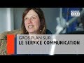 Gros plan sur le service communication