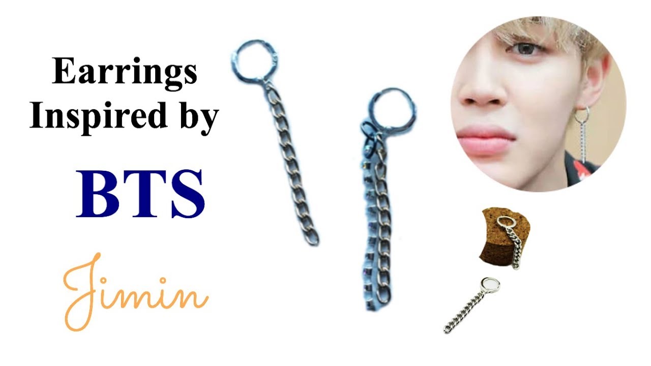 BTS JIMIN EARRINGS DIY - YouTube