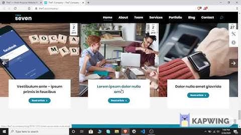 The7 Theme as a Company Website || Outline || Themeintro