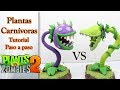 Plants vs Zombies como hacer plantas carnivoras de plastilina / how to make  carnivorous plants