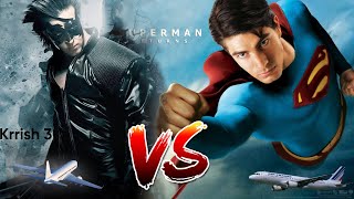 #Superman Vs #Krrish (Airplane scene ) #Super Man  Returns\ #krrish3