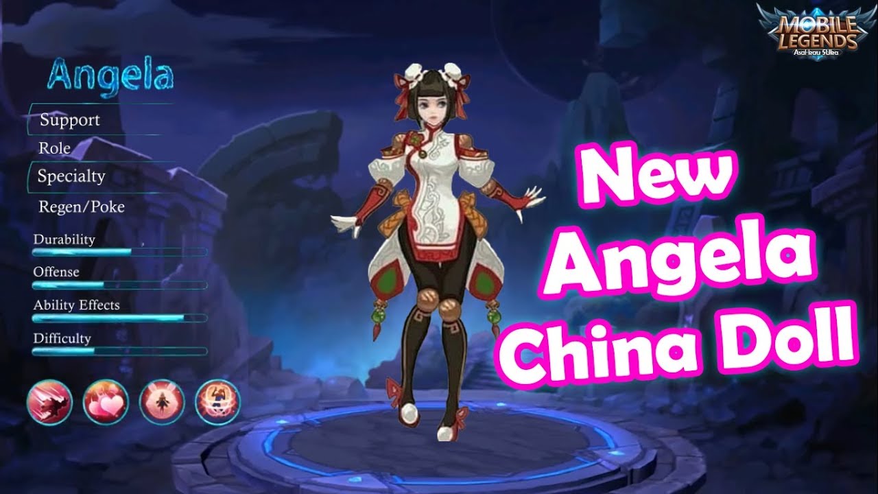 Angela New Skin China Doll July Starlight Mobile Legends YouTube