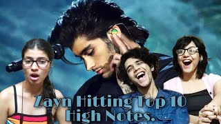 ZAYN MALIK hitting top 10 High Notes | Reaction !!