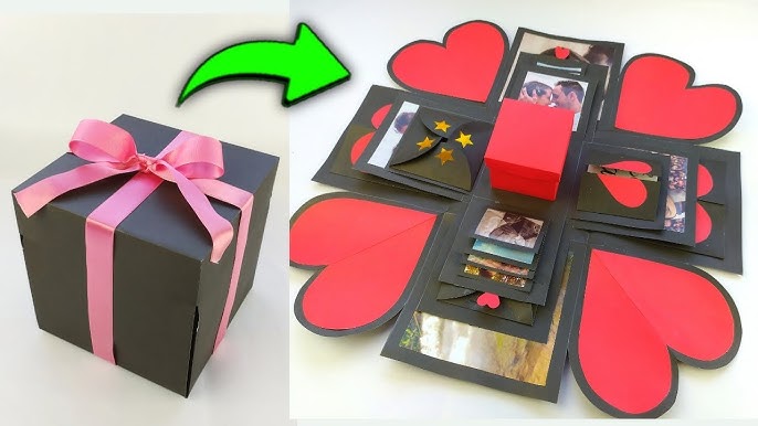 CAJA SORPRESA para regalo San Valentín ¡FACIL Y BARATO! *caja explosiva*  DIY- hazlo tu mismo 