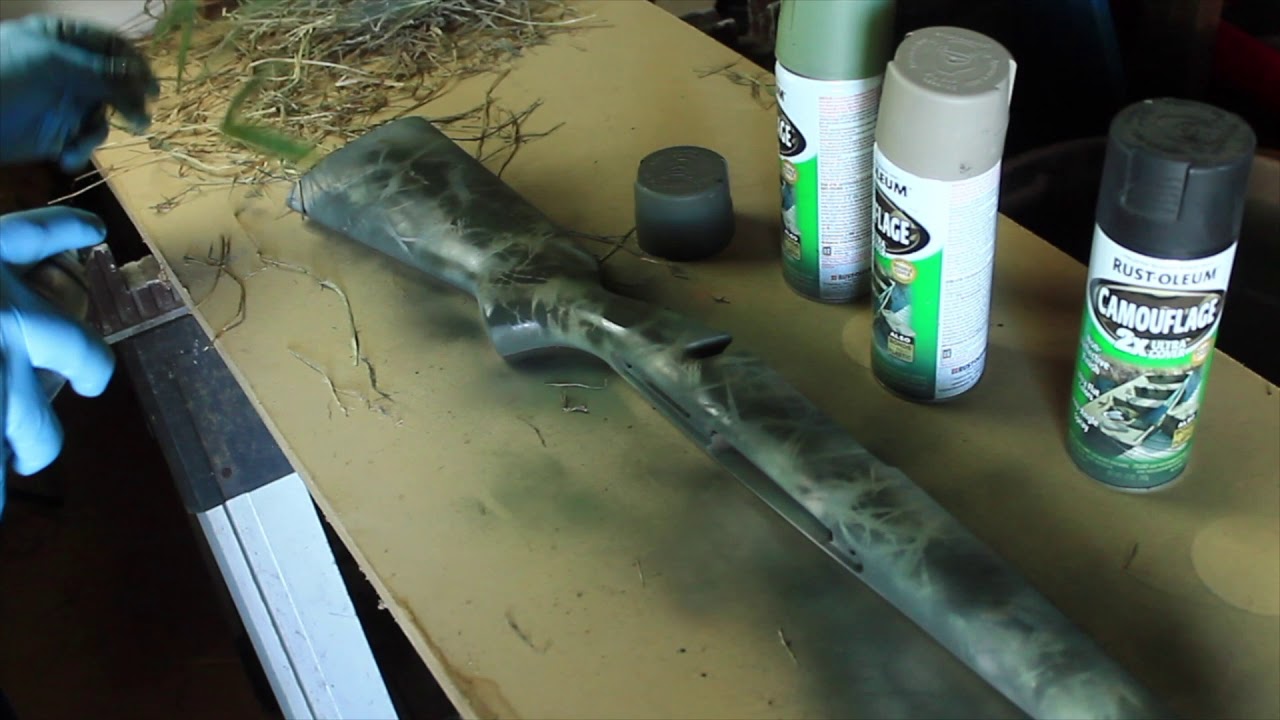 How to Paint a Rifle Camouflage YouTube