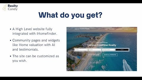 One Click Websites for HighLevel GHL and iHomefinder IDX for real estate and realtors