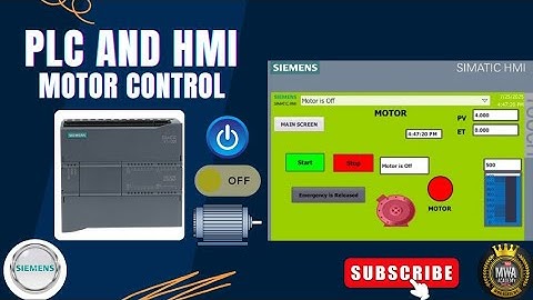 Siemens PLC & HMI Project - Motor ON/OFF Control | TIA Portal.