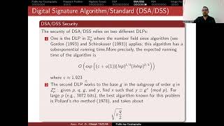 Digital Signature Algorithm (Standard) DSA/DSA