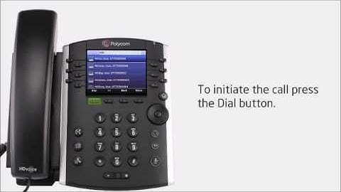 Polycom VVX410 - Searching the company directory