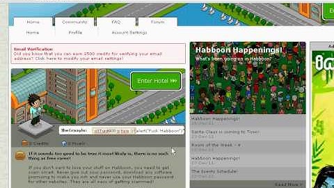 Faille XSS sur Habboon