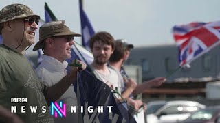 Are “far-right' groups infiltrating community protests in the UK? - BBC News