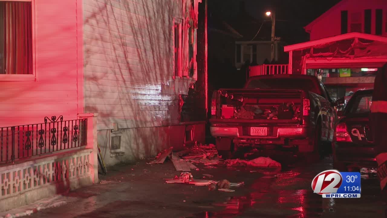 Car fire spreads to home, garage in East Providence - YouTube