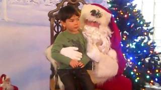 Jacob visits with Santa