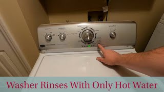 Washer Always Rinses With Hot Water!  Easy Fix. by Bearded Appliance Repair 46,429 views 2 years ago 3 minutes, 29 seconds