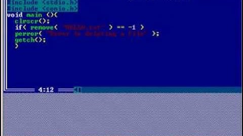 C C++  Programming Tutorial  file delete