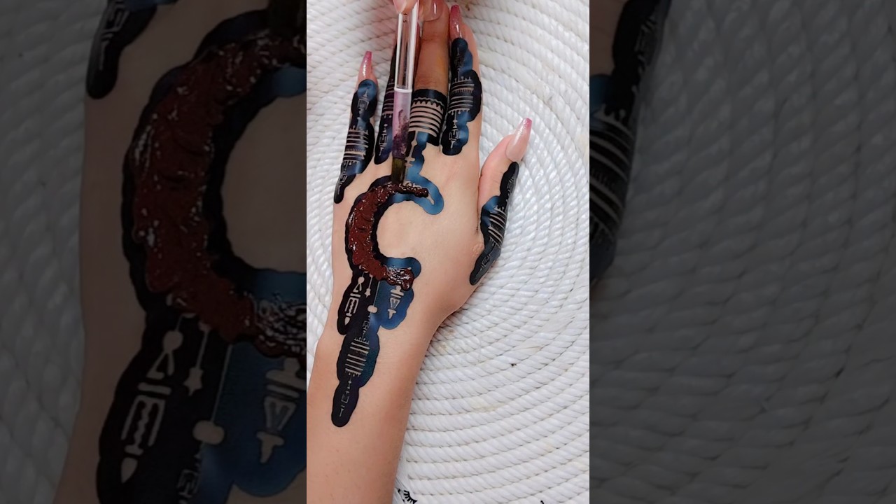 beautiful sticker mehndi design  #shorts