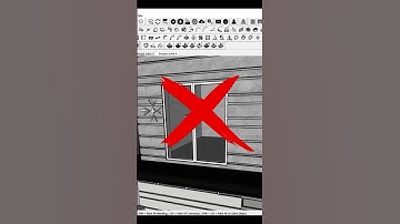 How to Create a Window in SketchUp in One Minut ll #sketch #windows