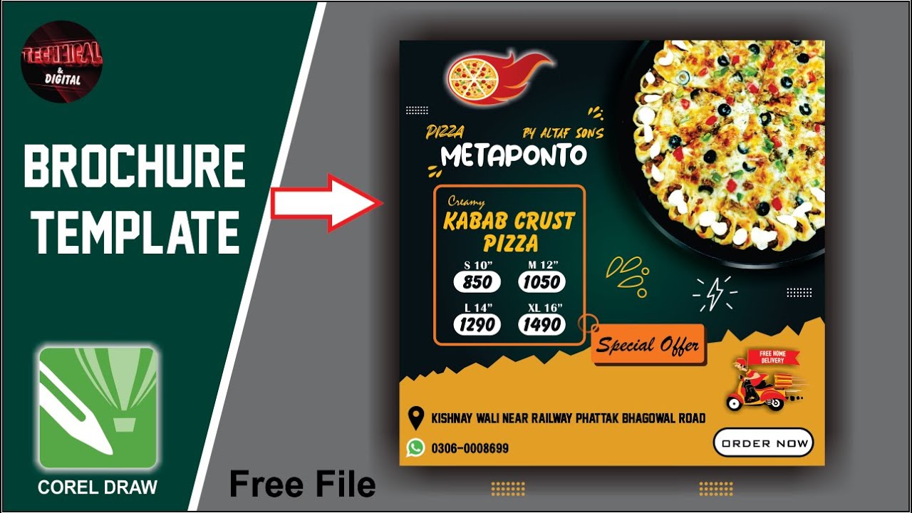 How to Create Brochure Template by using Corel Draw | Easy Tips | #2k22