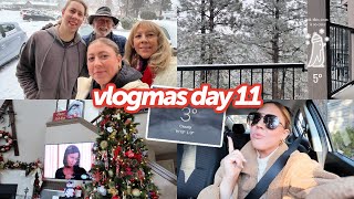 vlogmas day 11: embracing my flop era, mall day, gift wrapping, polar vortex &amp; family escape room