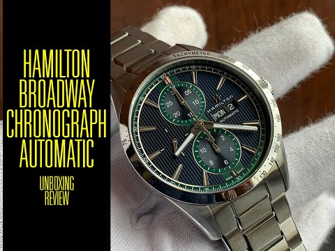 Hamilton Broadway Chronograph Automatic H43516141 Watch Unboxing e Review Valjoux Relogios