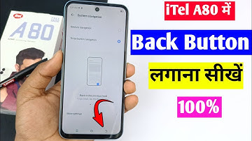 iTel A80 me button Kaise lagaen | iTel a80 back button settings | three button navigation
