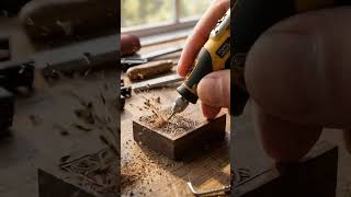 Mini Engraver That Actually Carves Wood ✨🪵 #woodworking #tools4life #minitools #minitools #shorts