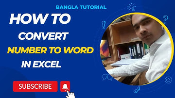 How to convert Number into word In excel in BD Taka | Formula Number to Word