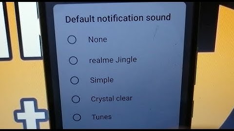 how to turn off default notification sound in realme narzo 50i mobile