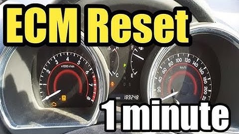 ECM reset less then one minute (without scan tool )