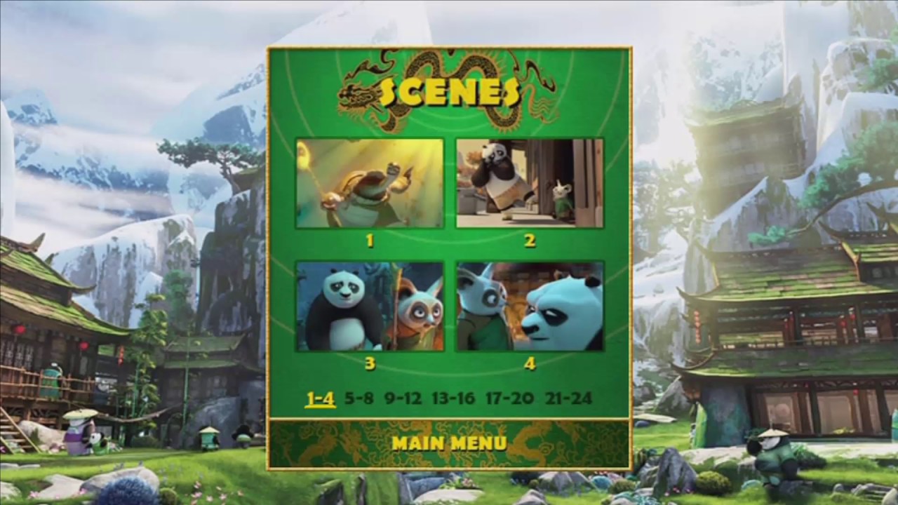 kung fu panda 3 - menu Scenes dvd HD - YouTube.