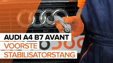 Hoe een voorste stabilisatorstang vervangen op een AUDI A4 B7 AVANT vervangen [HANDLEIDING]