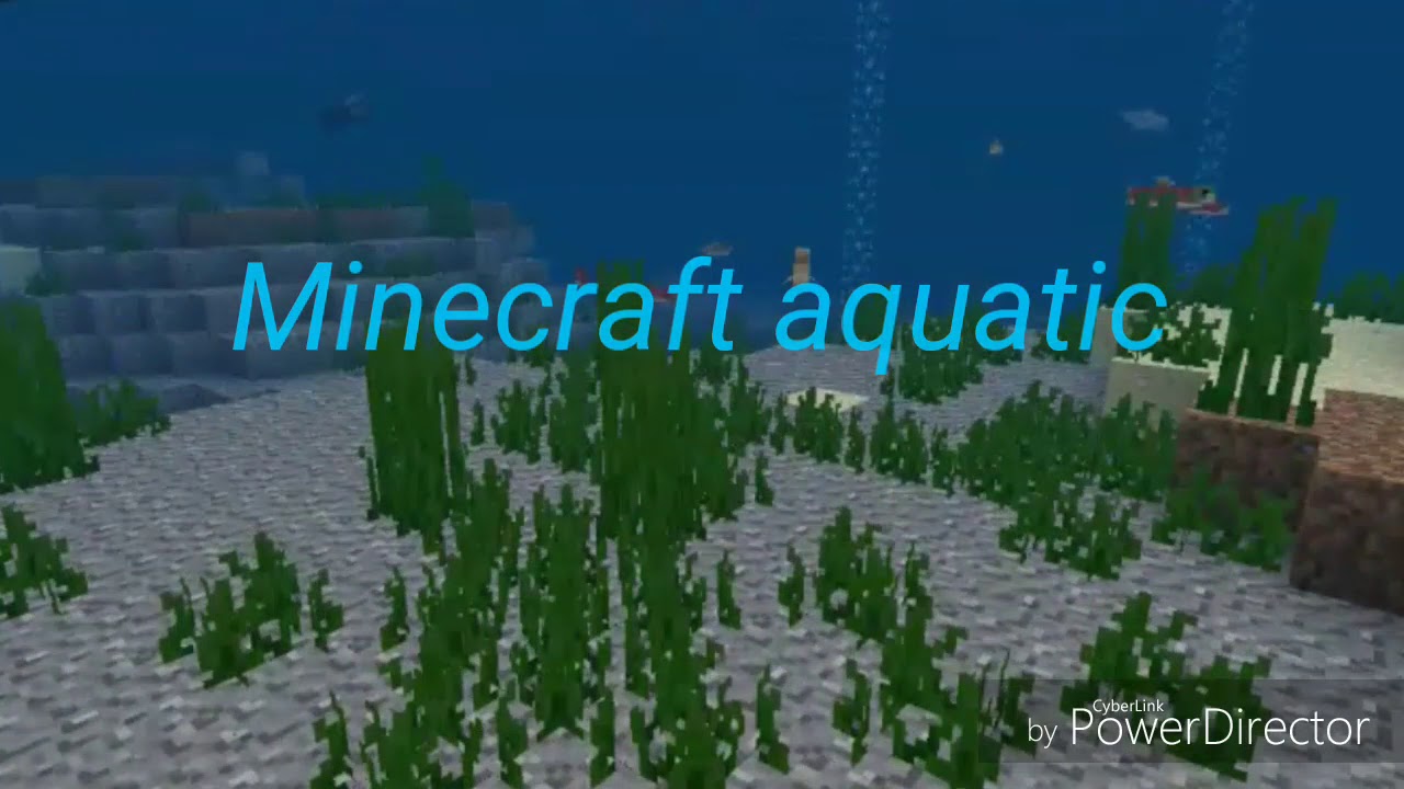 Minecraft aquatic trailer - YouTube