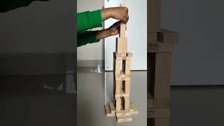Making of Eiffel Tower with #Jenga#Creative building block puzzle game#JENGA Tower Making# JENGA.