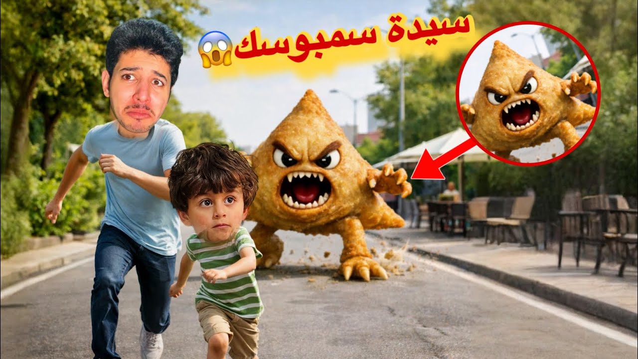 السيدة سمبوسك الشريرة هاجمت عز وعمر لانه عز اكل بنتها !'😱😱لاحقتنا بكل حشواتها ولكن اللي صار !!!