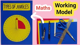 Types of Angles || Maths Working Model || TLM Projects || School Project