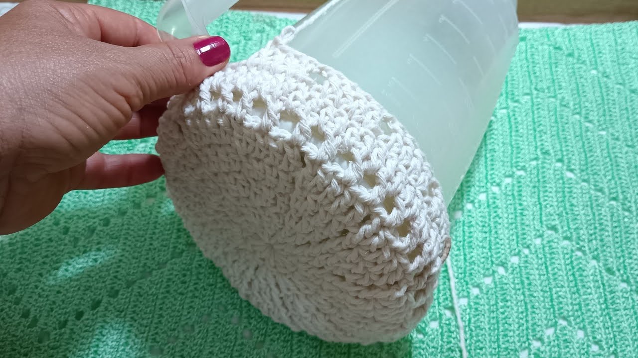 como iniciar capa, para liquidificador, com Barbante