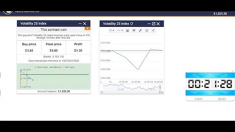 Make 37% every few seconds Touch chart binary options volatility 25 index strategy  Derivbinary com