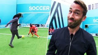 Fuchs winds up the goalkeeper! | Christian Fuchs vs Wretch 32 & DJ Spoony | Soccer AM Pro AM