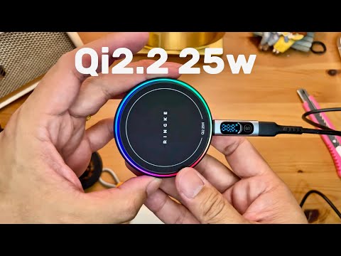 MagSafe power bank Ringke qi2.2 25w Unboxing and test asmr.anson