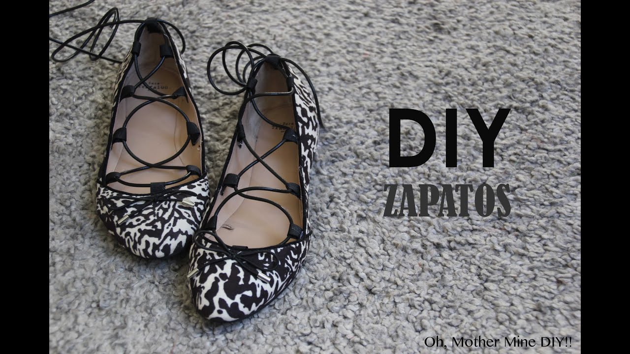 DIY Zapatos customizados con tiras