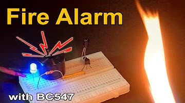 How to make Fire Detector Alarm at home 🔥 Very Simple BC547 project