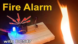 How to make Fire Detector Alarm at home 🔥 Very Simple BC547 project