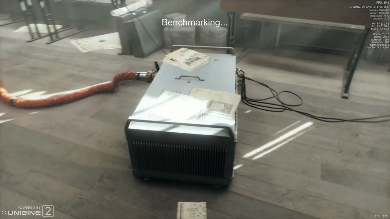 GEFORCE GTX 1660TI Superposition Benchmark