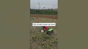 Máy cắt cỏ trục băm, xới đất đa năng chạy xăng #nông_nghiệp #automobile