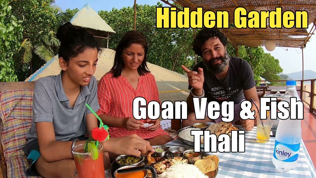 Goan Veg Thali & Fish Thali I Hidden Garden, Agonda I Food & Stay India