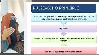 3 things happen in pulse-echo: sound is sent, echo returns, image is formed.