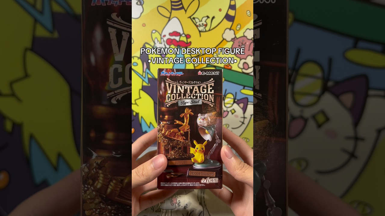 День 1 | Распаковка винтажной коллекции настольных фигурок покемонов 