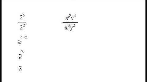 Exponent Rules, Dividing